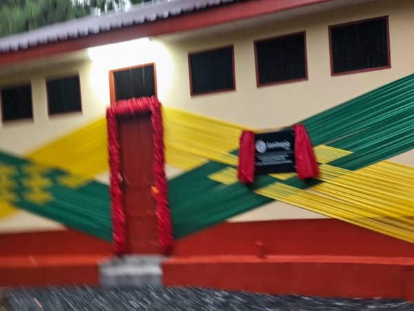 The completed WASH facility at the George Padmore Research Library, Accra