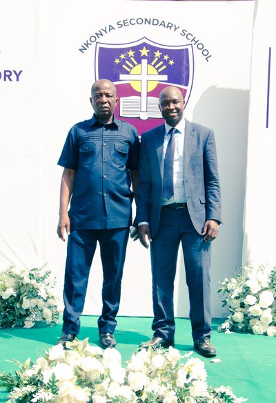 Commissioning of the girls' lavatory facility at Nkonya Senior High School