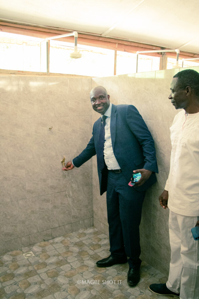 Completed sanitation facility at Nkonya Senior High School