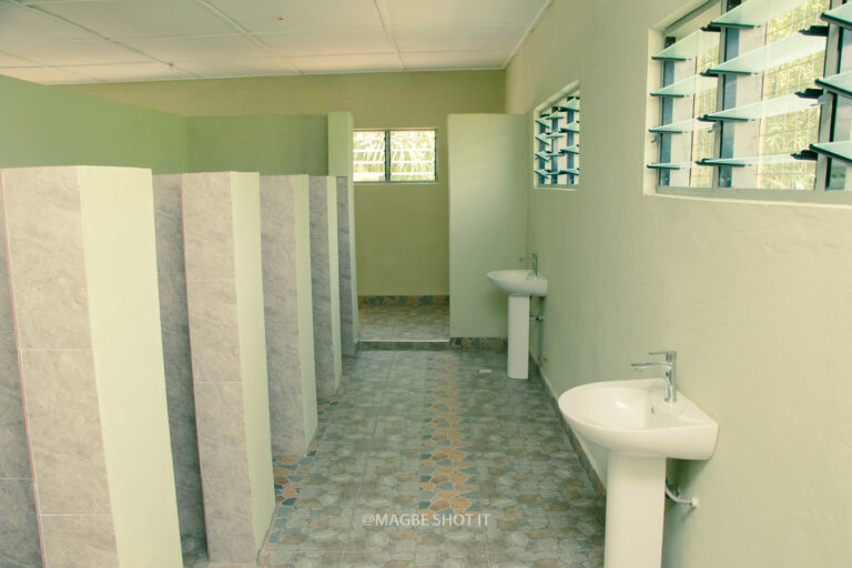 Sanitation facility built by Sanitopia in Ghana