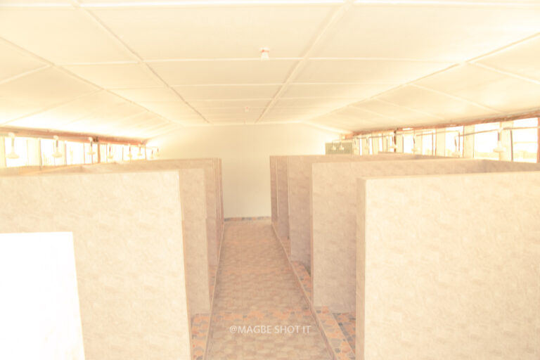 Completed sanitation facility at Nkonya Senior High School