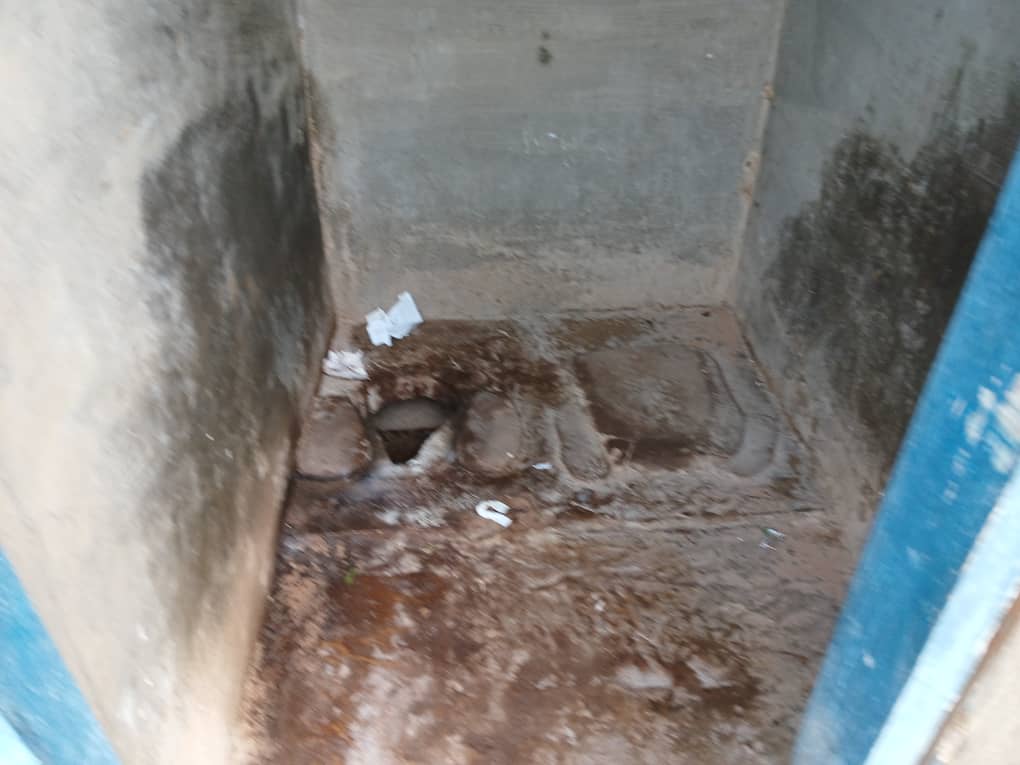 Toilets before construction