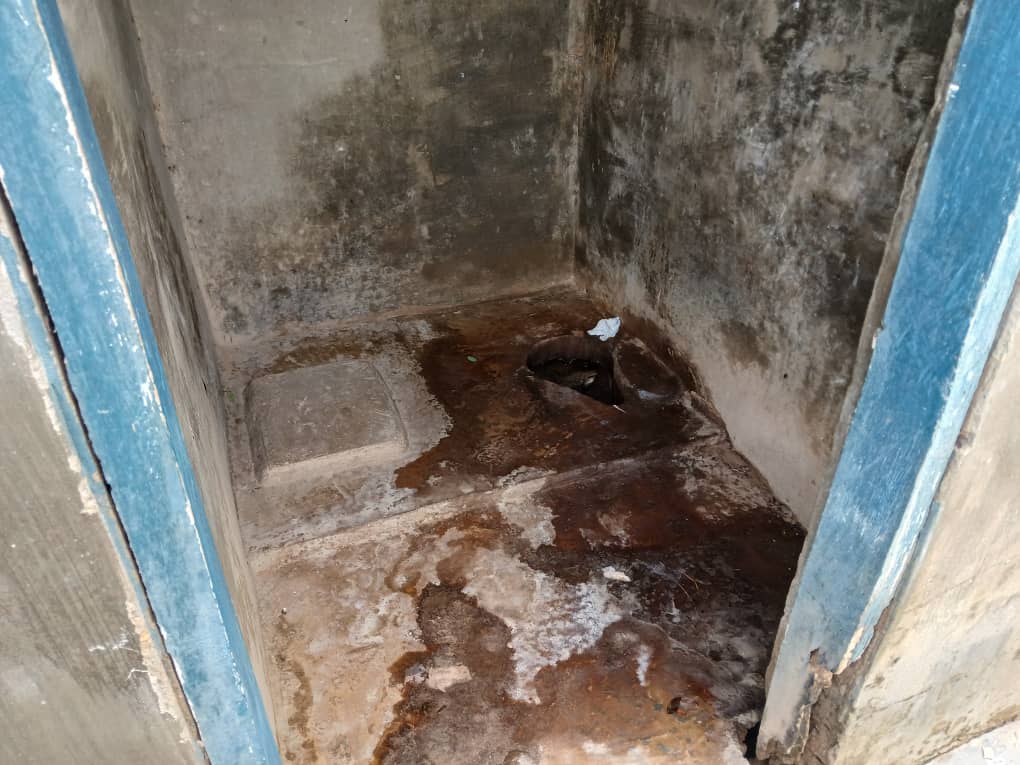 Toilets before construction