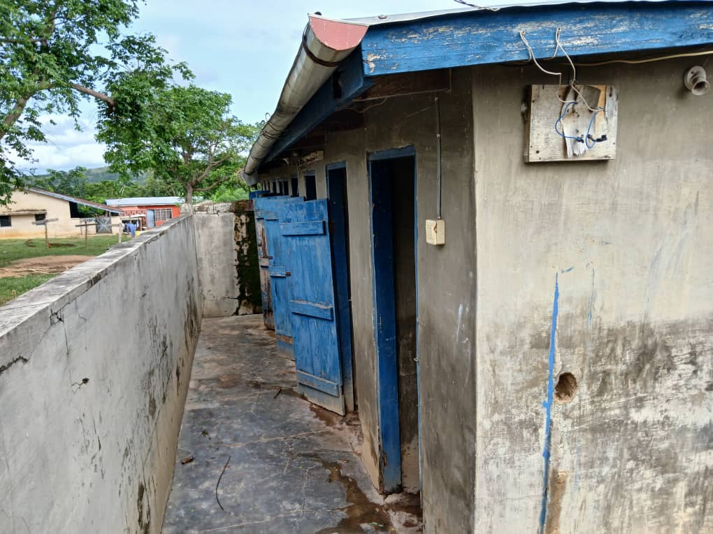 Toilets before construction