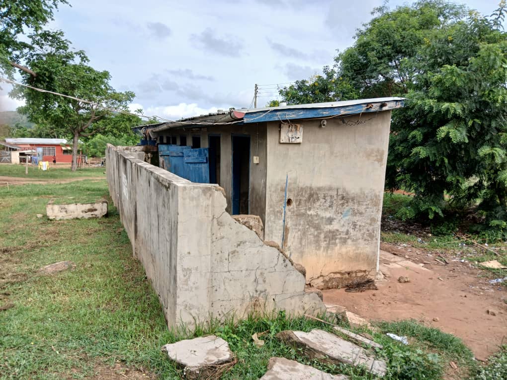 Toilets before construction