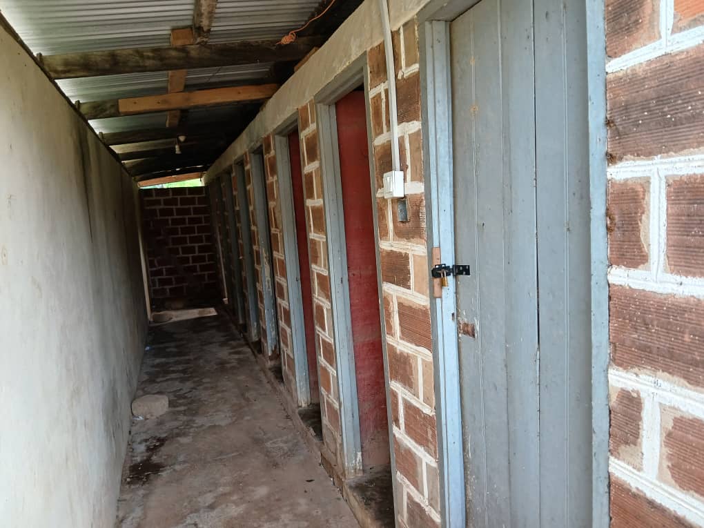 Toilets before construction