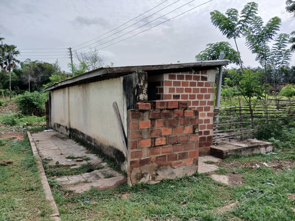 Toilets before construction