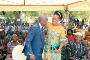 Commissioning of the girls' lavatory facility at Nkonya Senior High School