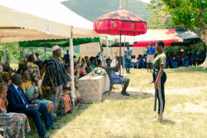 Commissioning of the girls' lavatory facility at Nkonya Senior High School