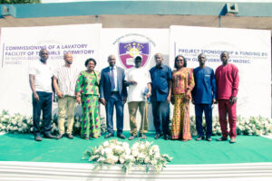 Commissioning of the girls' lavatory facility at Nkonya Senior High School