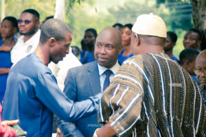 Commissioning of the girls' lavatory facility at Nkonya Senior High School