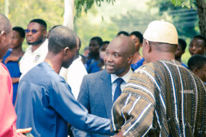 Commissioning of the girls' lavatory facility at Nkonya Senior High School