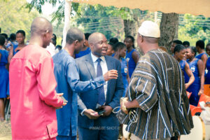 Commissioning of the girls' lavatory facility at Nkonya Senior High School