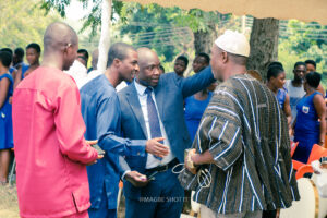 Commissioning of the girls' lavatory facility at Nkonya Senior High School