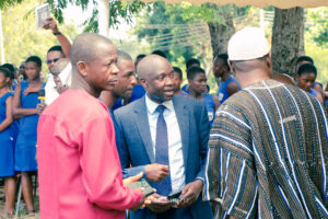 Commissioning of the girls' lavatory facility at Nkonya Senior High School