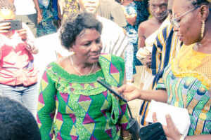 Commissioning of the girls' lavatory facility at Nkonya Senior High School