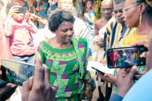 Commissioning of the girls' lavatory facility at Nkonya Senior High School