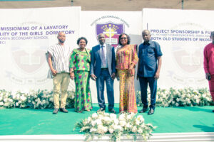 Commissioning of the girls' lavatory facility at Nkonya Senior High School