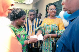 Commissioning of the girls' lavatory facility at Nkonya Senior High School