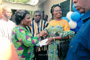 Commissioning of the girls' lavatory facility at Nkonya Senior High School