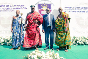 Commissioning of the girls' lavatory facility at Nkonya Senior High School