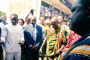 Commissioning of the girls' lavatory facility at Nkonya Senior High School