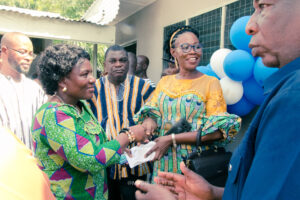 Commissioning of the girls' lavatory facility at Nkonya Senior High School