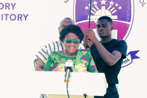 Commissioning of the girls' lavatory facility at Nkonya Senior High School