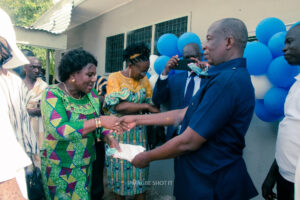 Commissioning of the girls' lavatory facility at Nkonya Senior High School