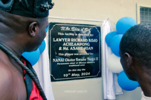 Commissioning of the girls' lavatory facility at Nkonya Senior High School