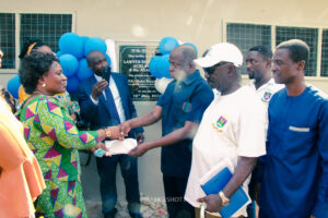 Commissioning of the girls' lavatory facility at Nkonya Senior High School