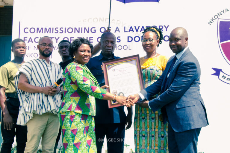 Presentation of a citation at the ceremony