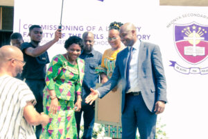 Commissioning of the girls' lavatory facility at Nkonya Senior High School