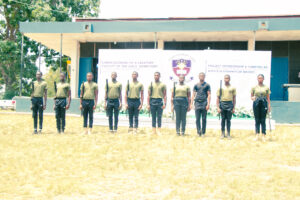 Commissioning of the girls' lavatory facility at Nkonya Senior High School