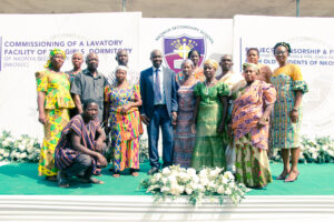 Commissioning of the girls' lavatory facility at Nkonya Senior High School