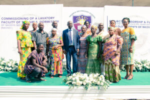 Commissioning of the girls' lavatory facility at Nkonya Senior High School