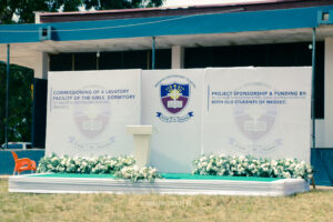 Commissioning of the girls' lavatory facility at Nkonya Senior High School