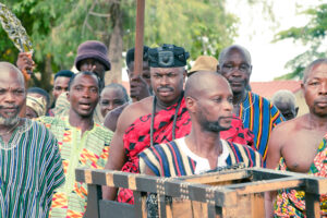 Commissioning of the girls' lavatory facility at Nkonya Senior High School