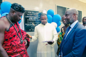 Commissioning of the girls' lavatory facility at Nkonya Senior High School