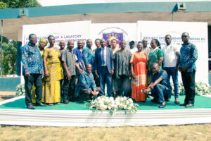 Commissioning of the girls' lavatory facility at Nkonya Senior High School