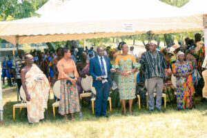 Commissioning of the girls' lavatory facility at Nkonya Senior High School