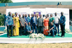 Commissioning of the girls' lavatory facility at Nkonya Senior High School