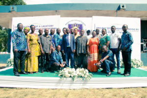 Commissioning of the girls' lavatory facility at Nkonya Senior High School