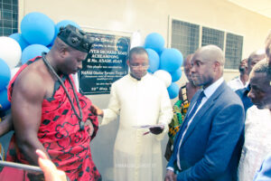 Commissioning of the girls' lavatory facility at Nkonya Senior High School