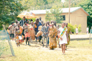 Commissioning of the girls' lavatory facility at Nkonya Senior High School