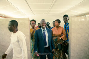 Commissioning of the girls' lavatory facility at Nkonya Senior High School