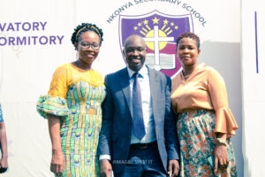 Commissioning of the girls' lavatory facility at Nkonya Senior High School