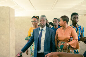 Commissioning of the girls' lavatory facility at Nkonya Senior High School