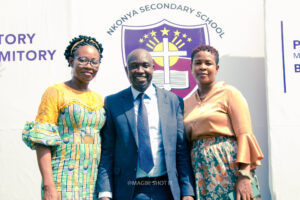 Commissioning of the girls' lavatory facility at Nkonya Senior High School
