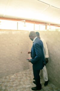 Commissioning of the girls' lavatory facility at Nkonya Senior High School